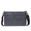HHPLIFT Plus Crossbody bag in charcoal handmade sustainable purse with adjustable strap