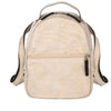Stella Mini Backpack in sand net by Smateria – water-resistant sustainable mini backpack with subtle sheen