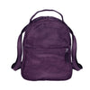 Stella Mini Backpack in plum by Smateria – handmade water-resistant industrial net bag with recycled vegan leather straps