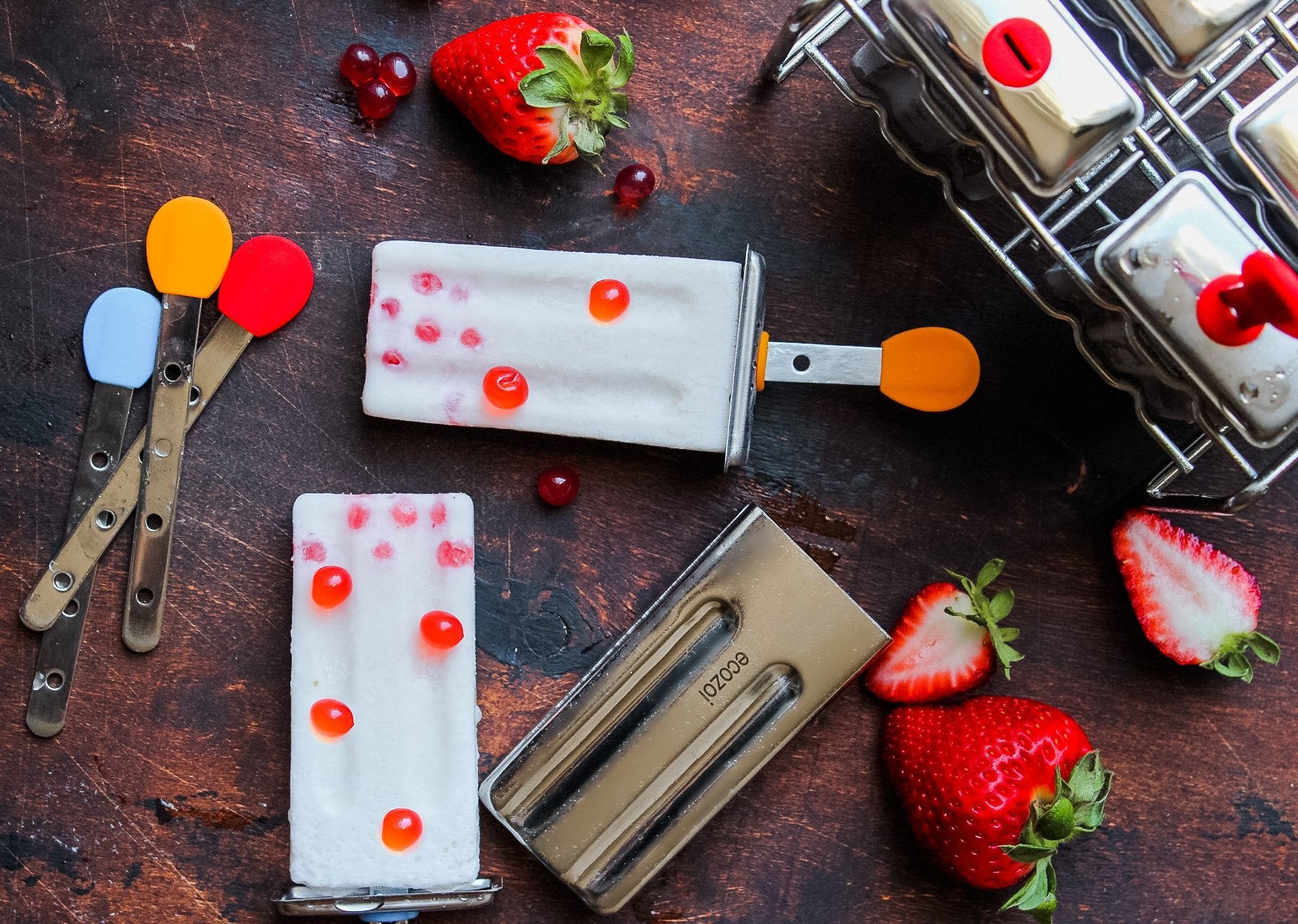 Discover eco-friendly Stainless Steel Popsicle Molds with reusable steel sticks—plastic-free, BPA-free, and designed for quick freezing. Perfect for making healthy homemade ice pops. Shop now and reduce waste with every delicious bite!