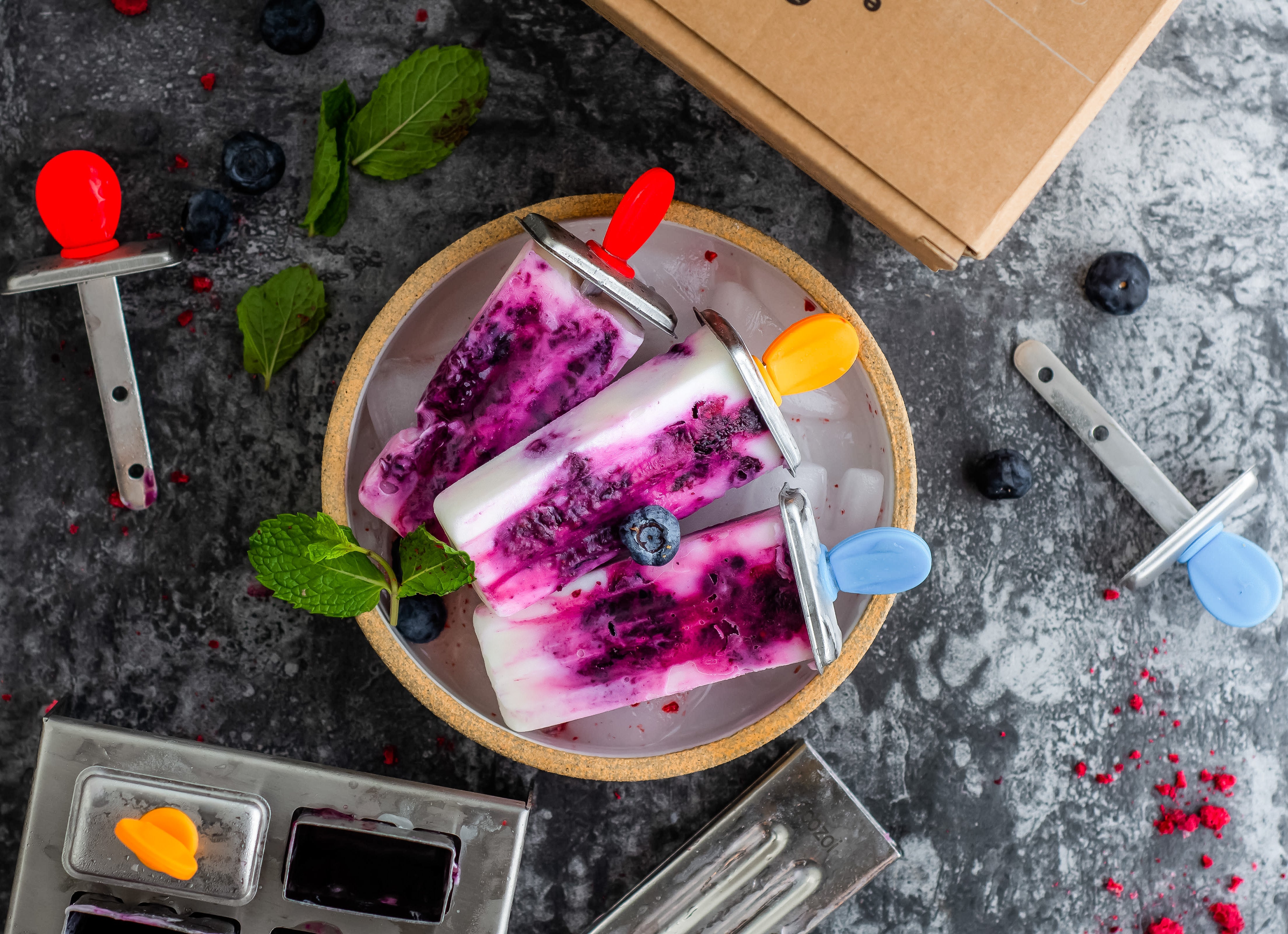 Stainless Steel Mini Square Popsicle Molds – Reusable Ice Pop Maker with Steel Sticks | Eco-Friendly & Plastic-Free Design