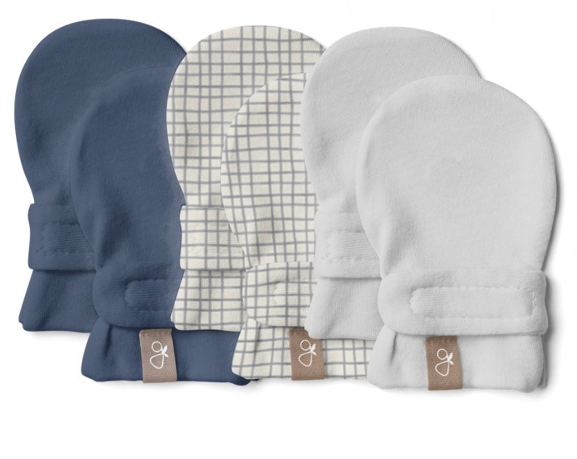 STAY ON 3-PACK MITTS | INDIGO + GRIDLOCK + DESERT MIST