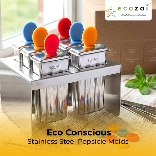 Stainless Steel Mini Square Popsicle Molds – Reusable, Plastic-Free Ice Pop Maker