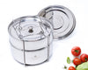 Ecozoi 2-tier stackable stainless steel Instant Pot insert pans with lids for 6 Qt and 8 Qt pressure cookers