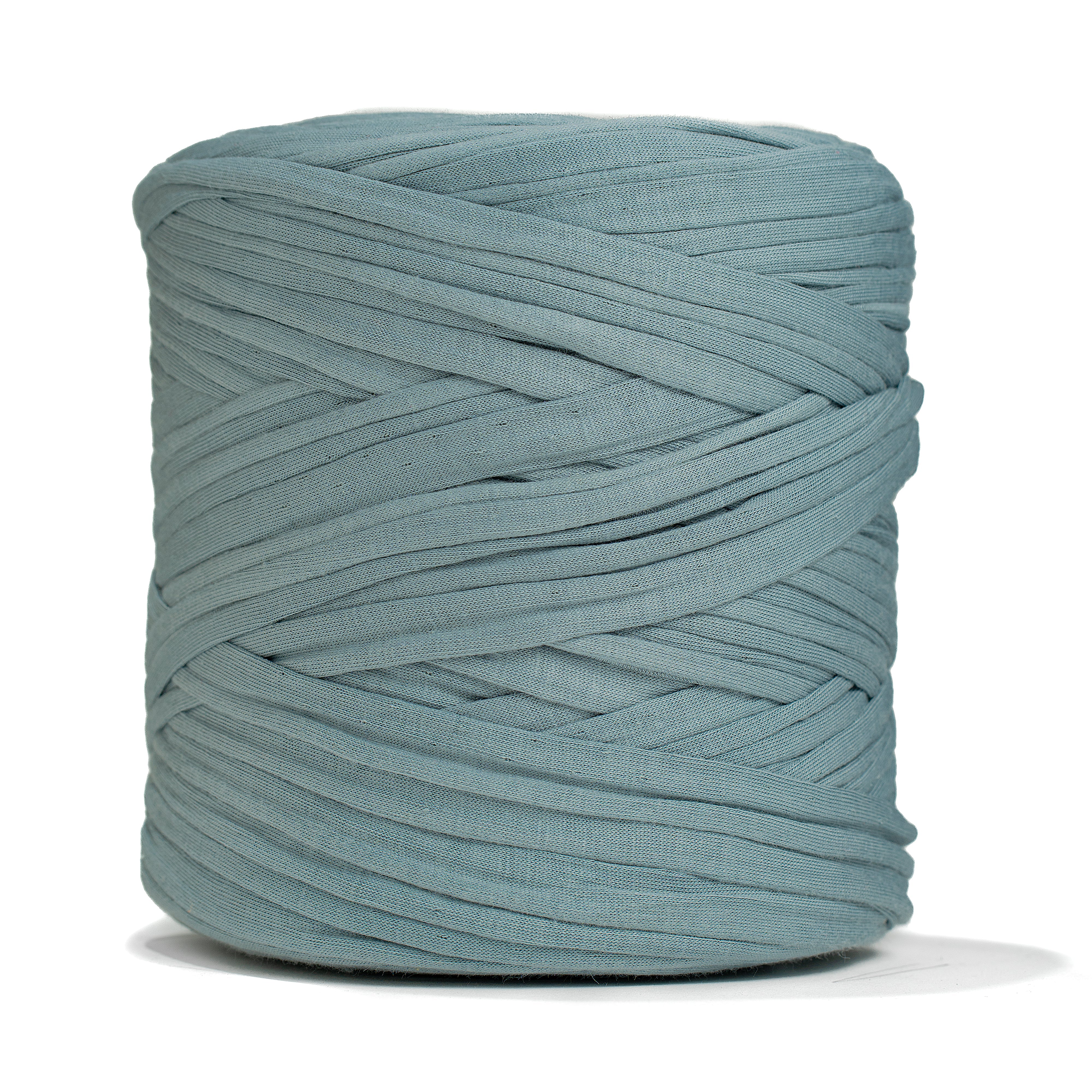 Ganxxet Recycled T-Shirt Fabric Yarn in Jade – super bulky 95% recycled cotton yarn ball