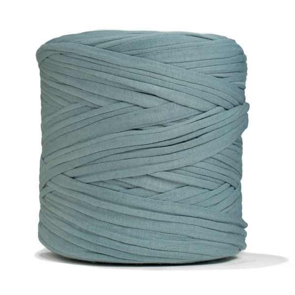 Ganxxet Recycled T-Shirt Fabric Yarn in Jade – super bulky 95% recycled cotton yarn ball