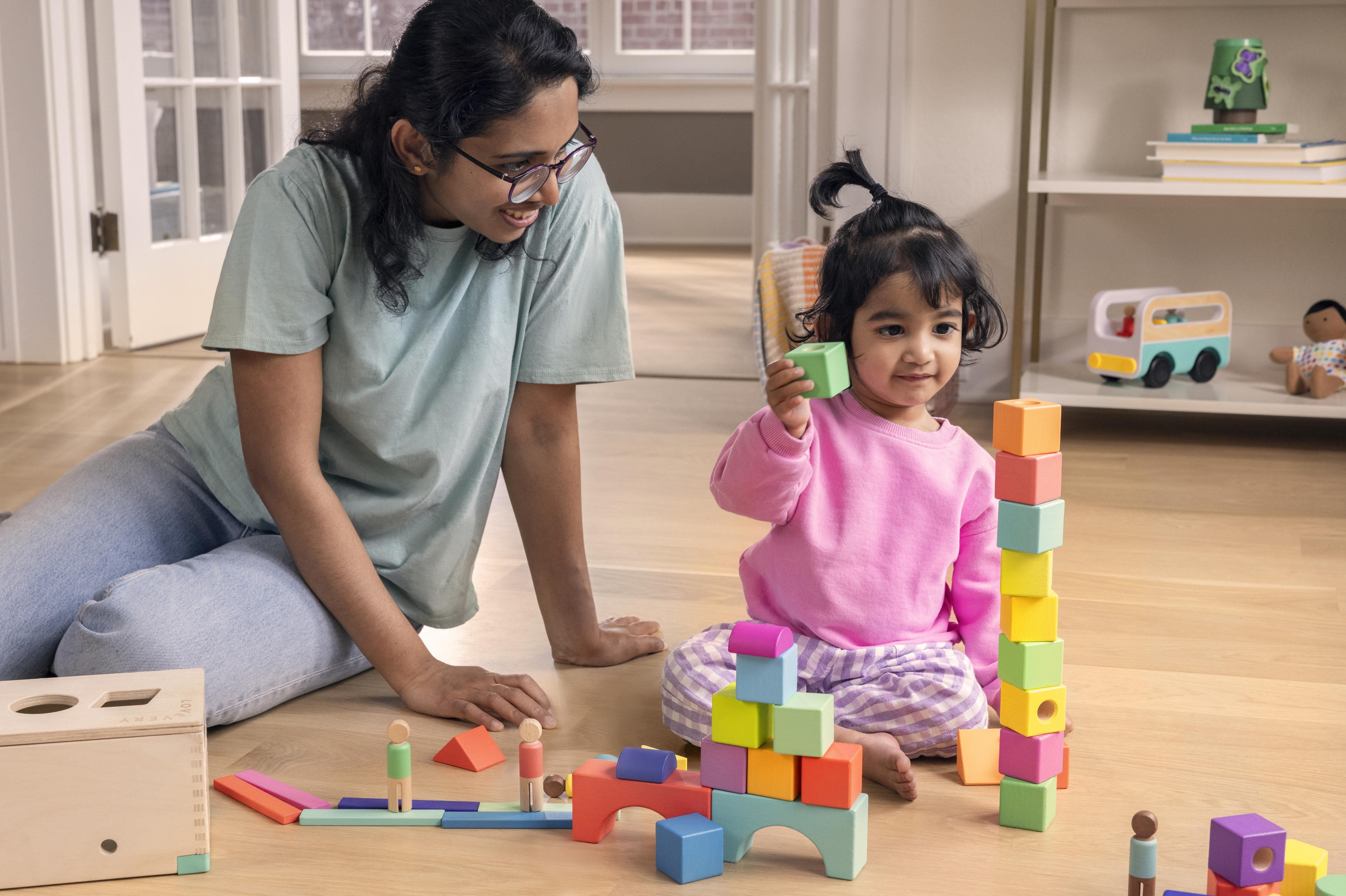 The Ultimate Wooden Block Set for Early Learning & STEM Development