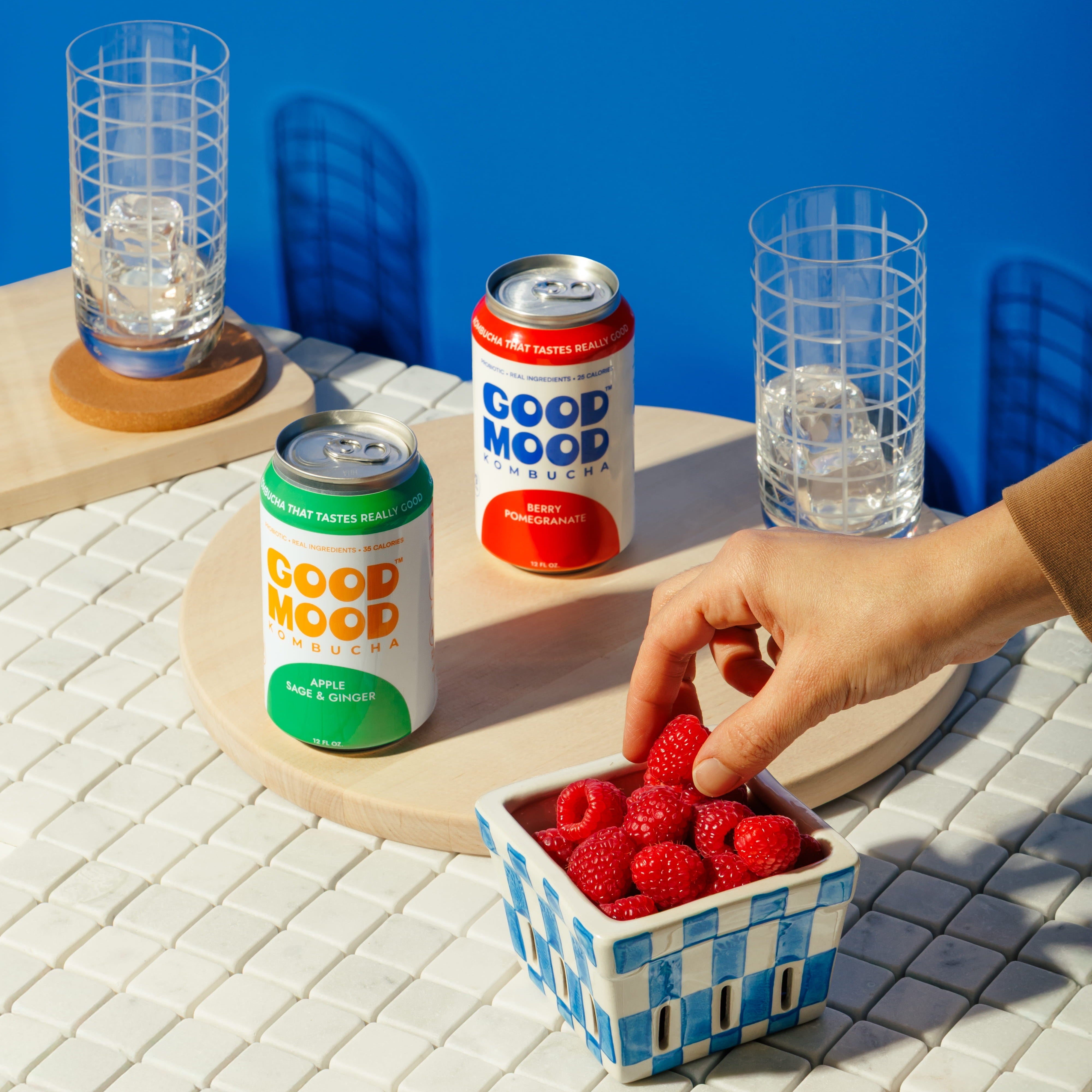 Juicy Bounce Pack kombucha sampler by GoodMood Kombucha