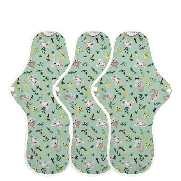 Organic Reusable Overnight Pads – 3 Pack | Certified Organic Cotton