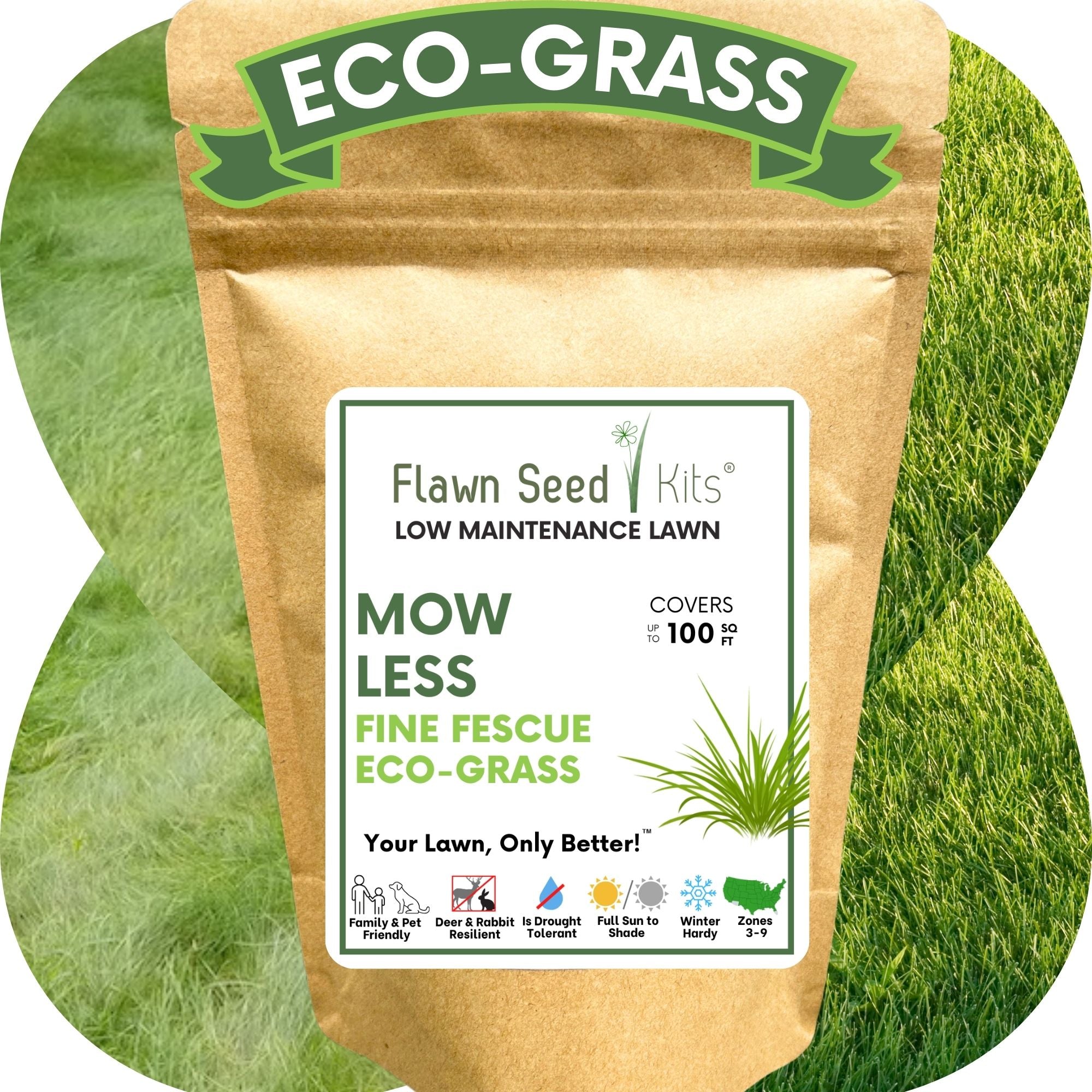 Mow Less Grass Seed