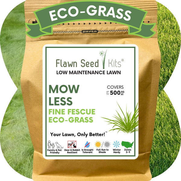 Mow Less Grass Seed – Low-Maintenance Fine Fescue Lawn Blend