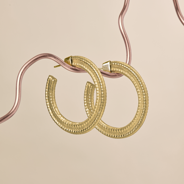 Illuminate Your Style with the Sustainable Solar Hoops, Large - "Shine Your Light" Laura Sophie Cox Collab**