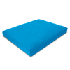 Blue mattress pad on a white background