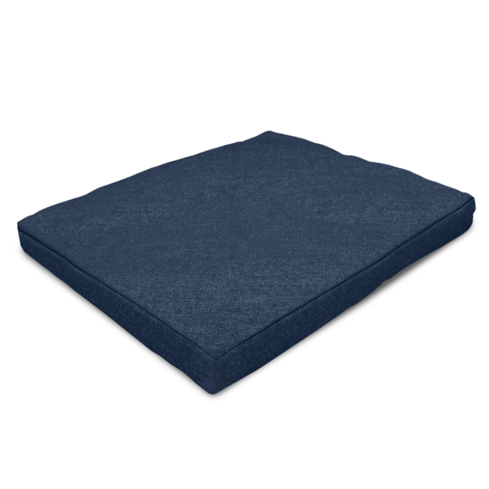 Blue cushion on a white background