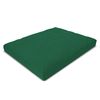 Green mattress pad on a white background