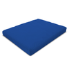 Blue mattress pad on a white background