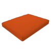 Orange mattress pad on a white background