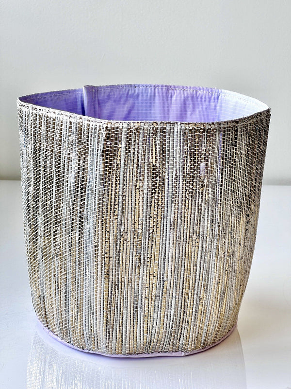 Metallic Round Planter