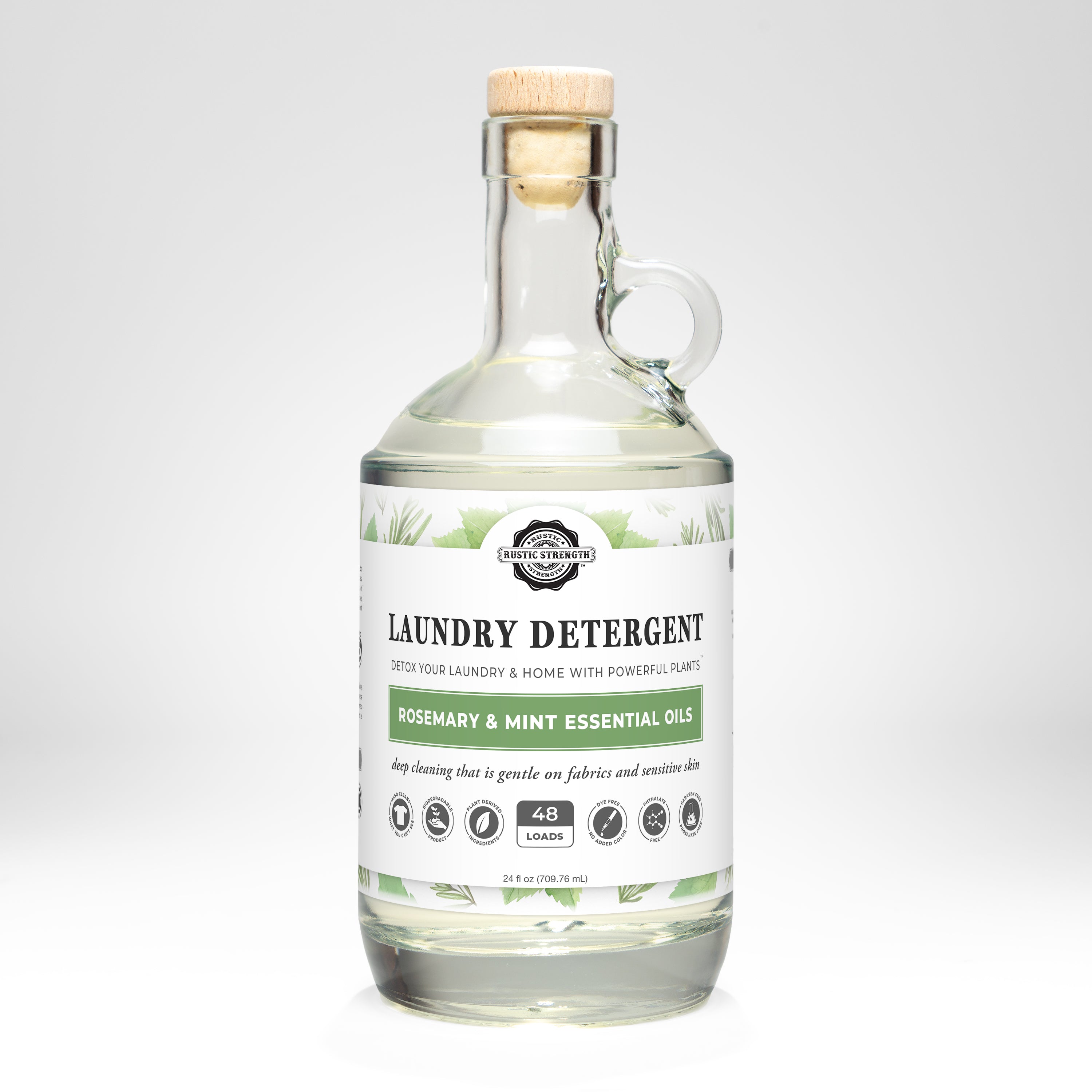 Rosemary & Mint Liquid Laundry Detergent | Natural, Concentrated & Eco-Friendly