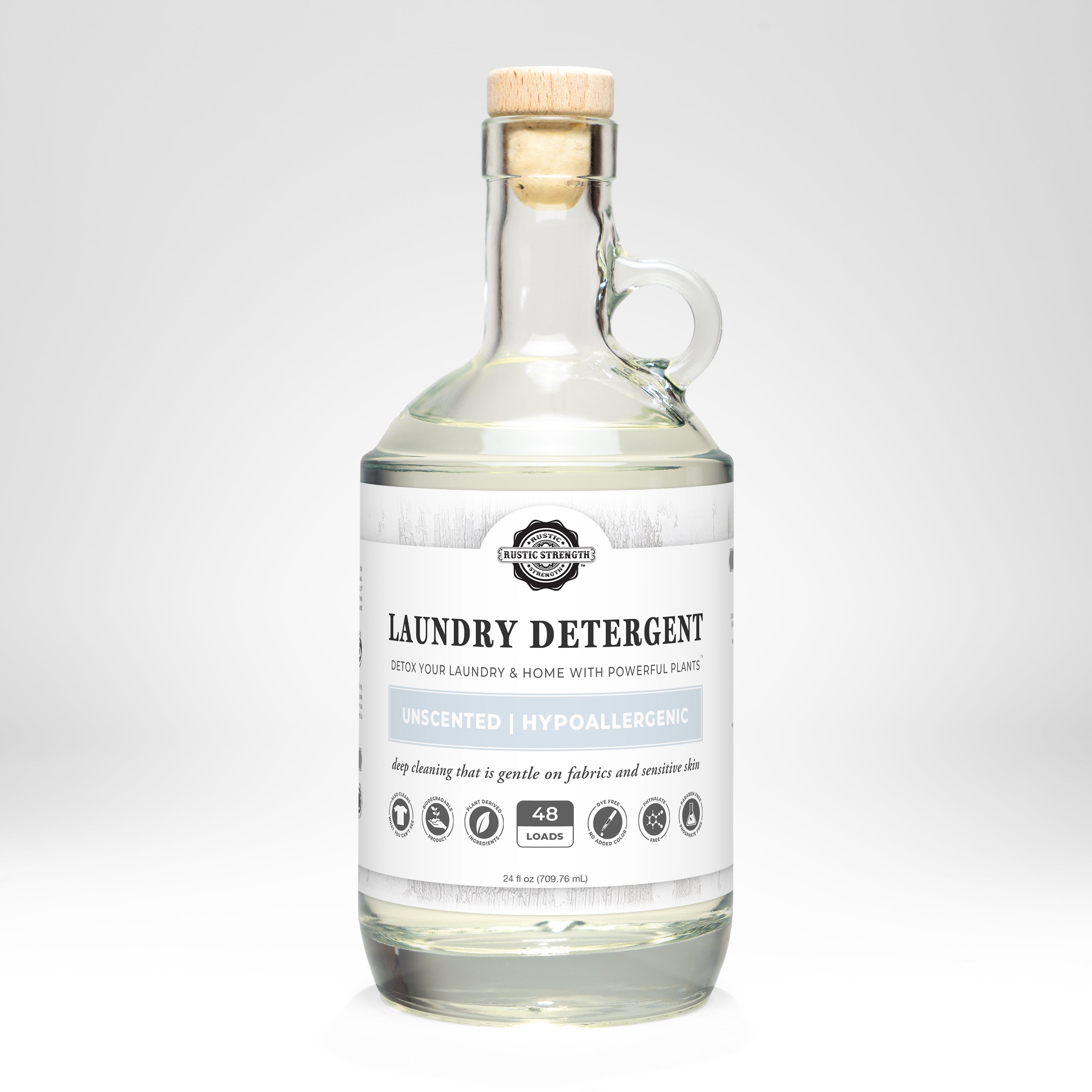 Unscented Liquid Laundry Detergent | Plant-Based & Sensitive Skin Safe
