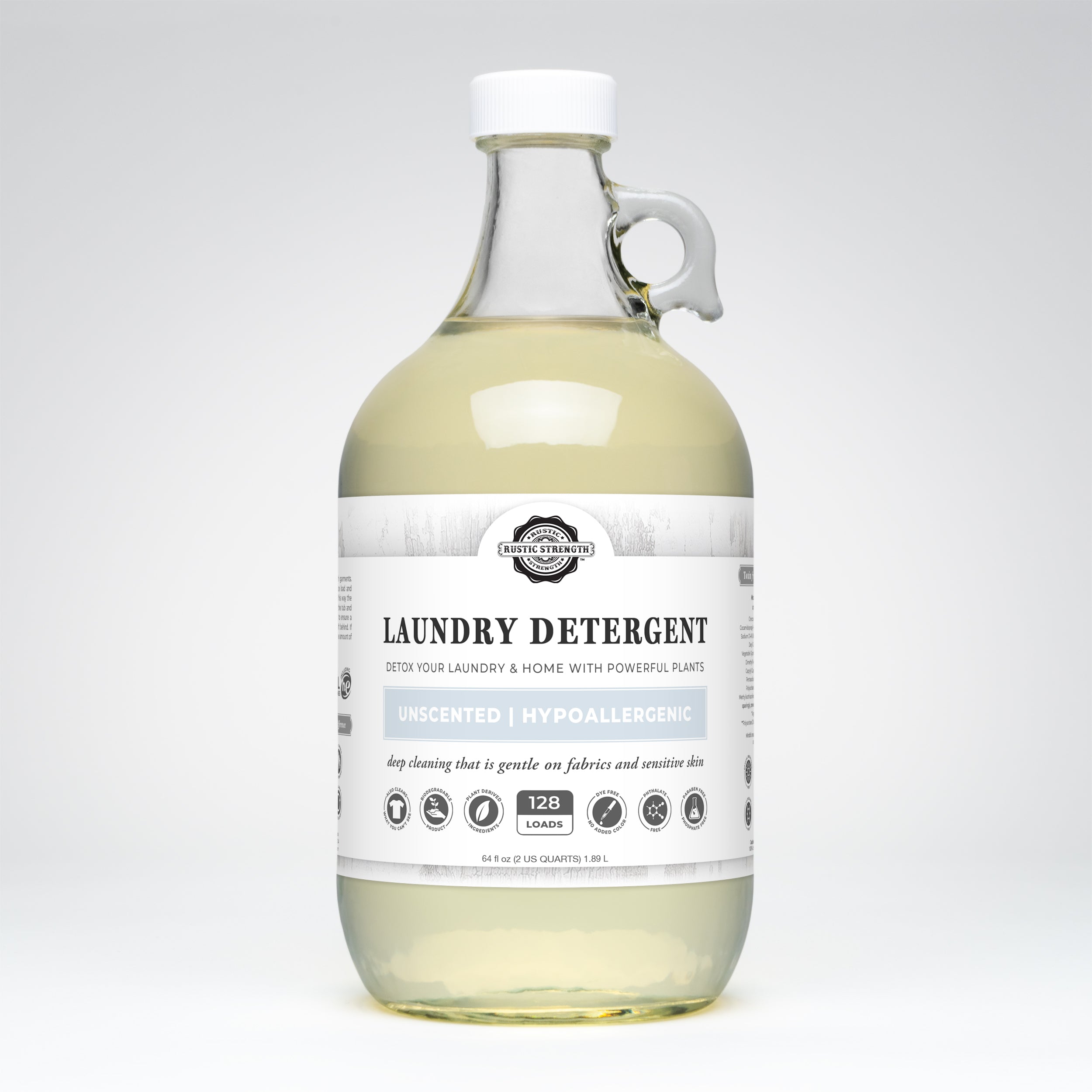 Unscented Liquid Laundry Detergent | Plant-Based & Sensitive Skin Safe