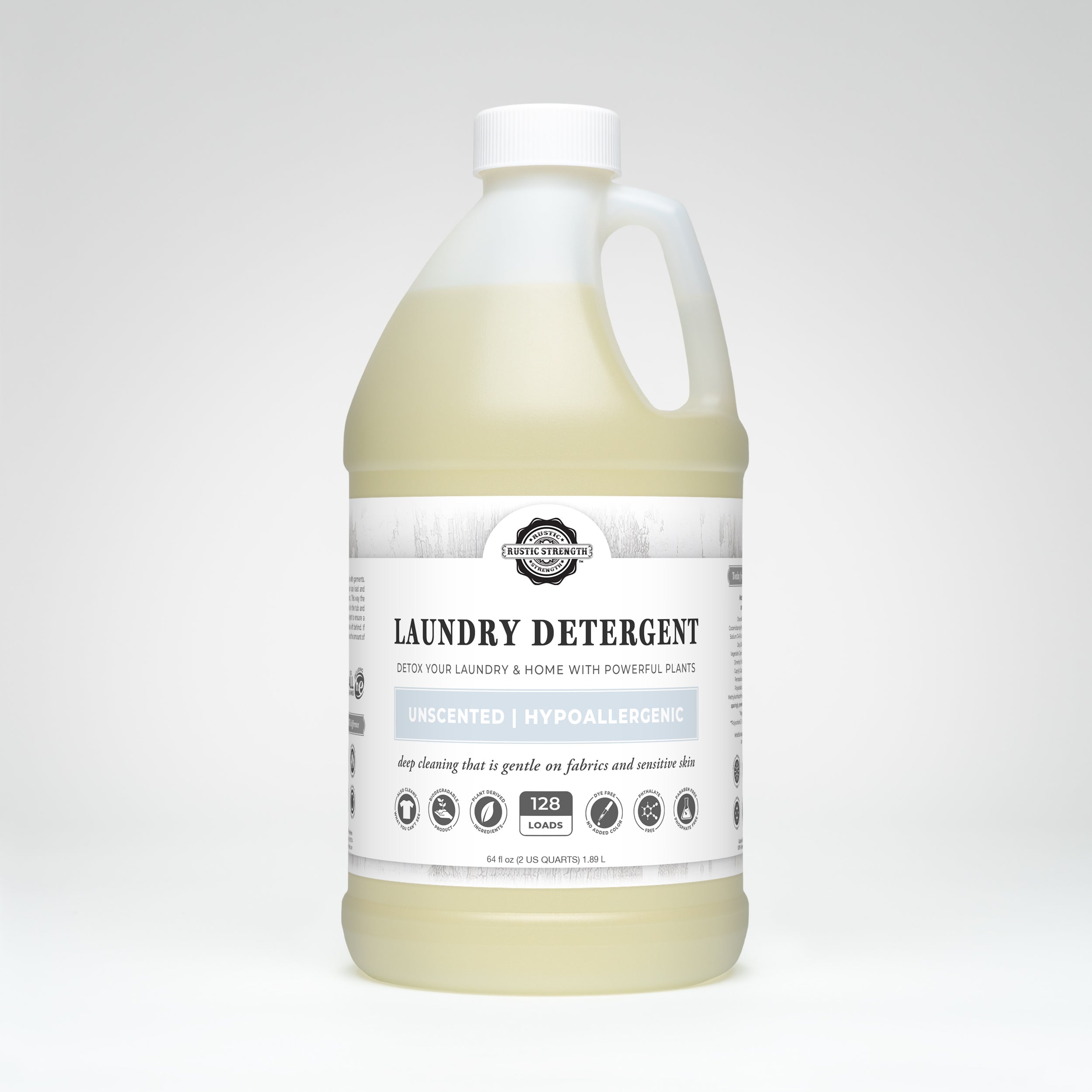 Unscented Liquid Laundry Detergent | Plant-Based & Sensitive Skin Safe
