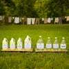 Full Rustic Strength natural laundry product line including detergent, softener and Oxy-Boost stain remover