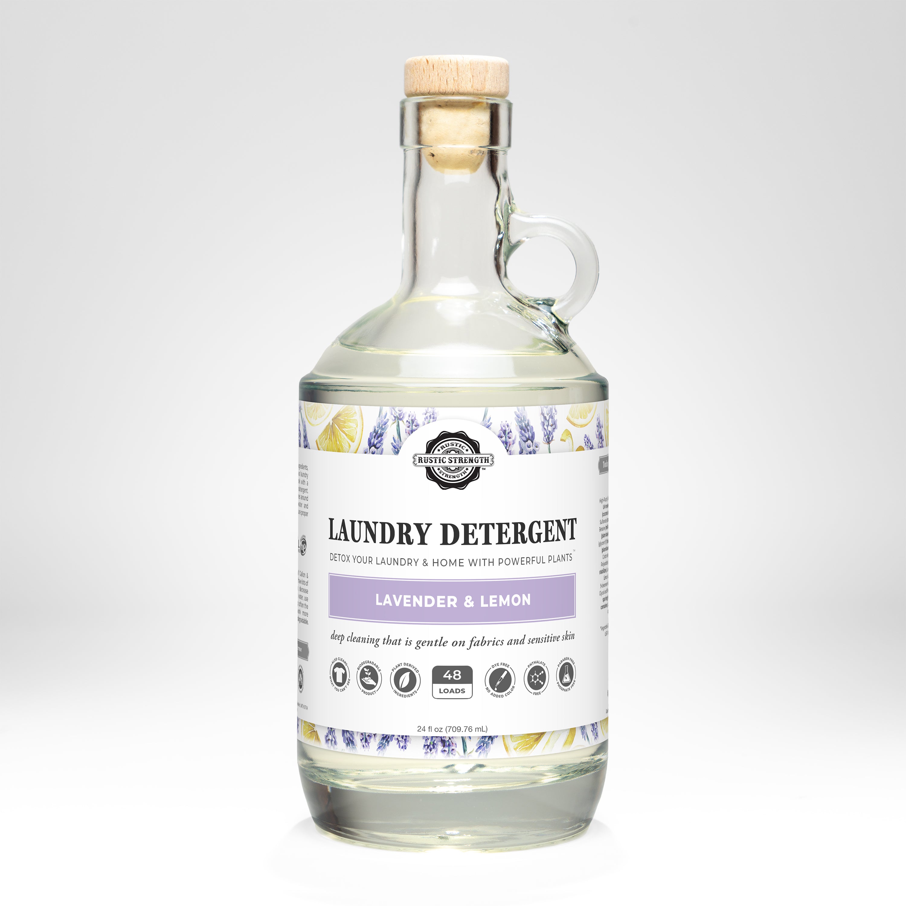 Lavender & Lemon Liquid Laundry Detergent – Natural, Concentrated & Plant-Based