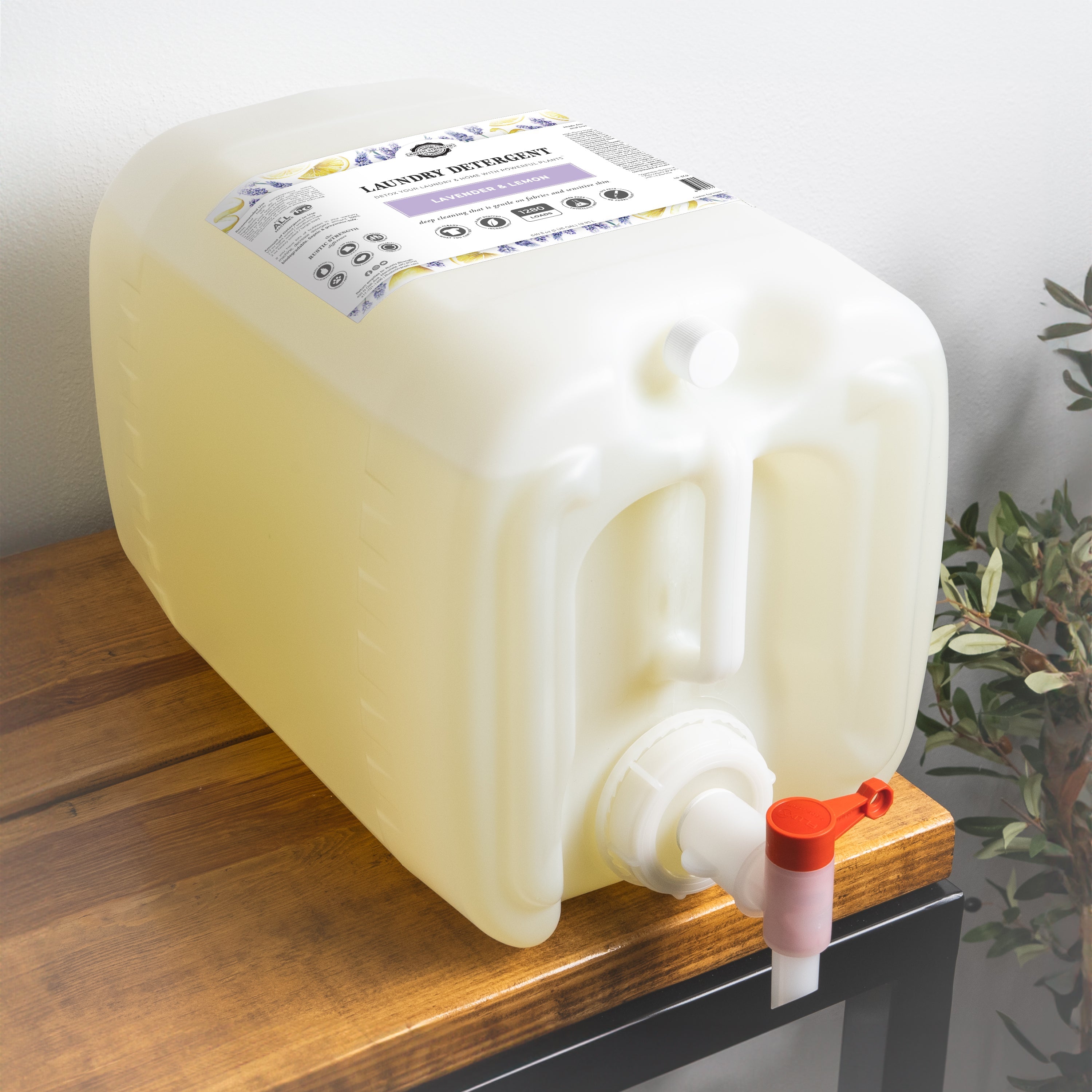 Lavender & Lemon Liquid Laundry Detergent – Natural, Concentrated & Plant-Based