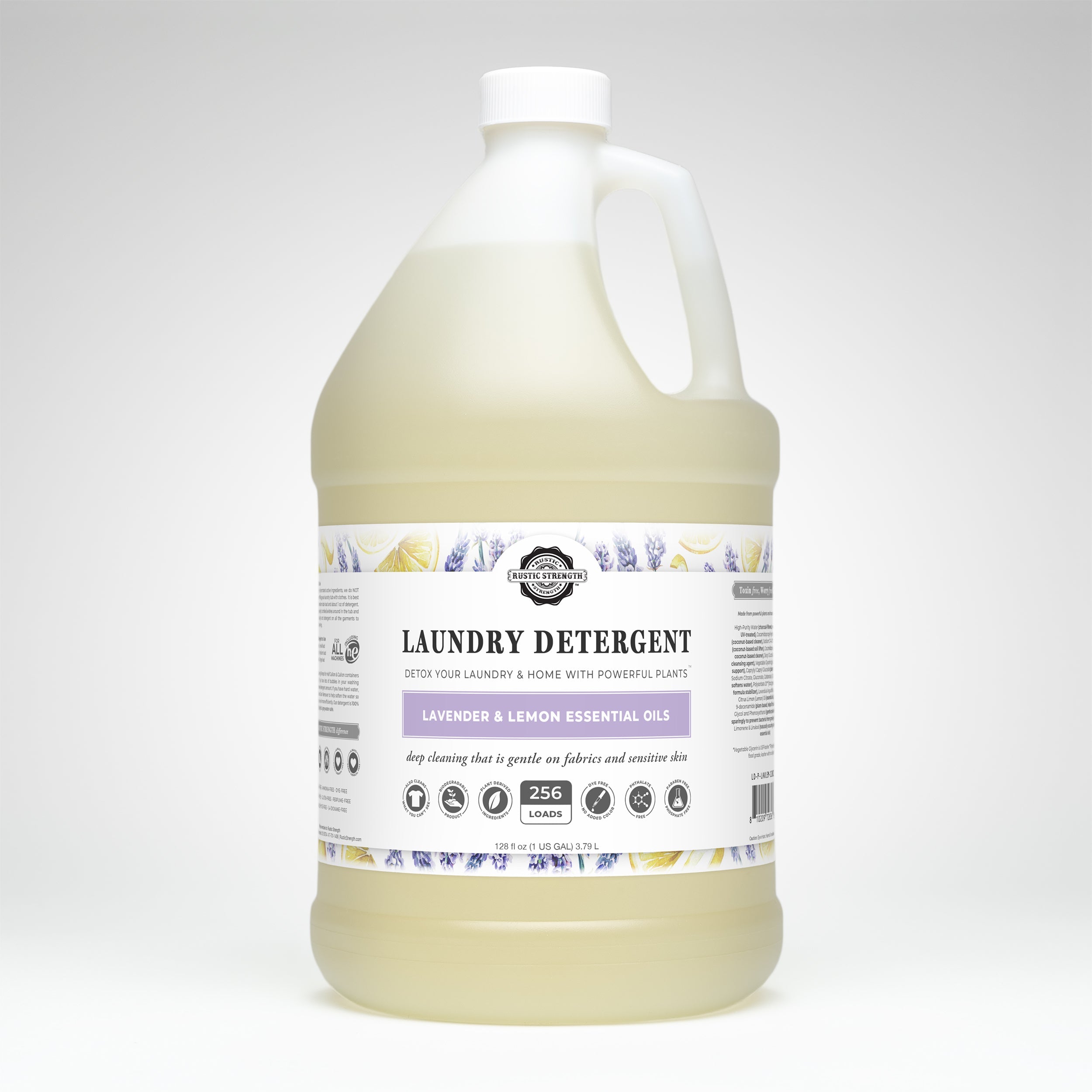 Lavender & Lemon Liquid Laundry Detergent – Natural, Concentrated & Plant-Based