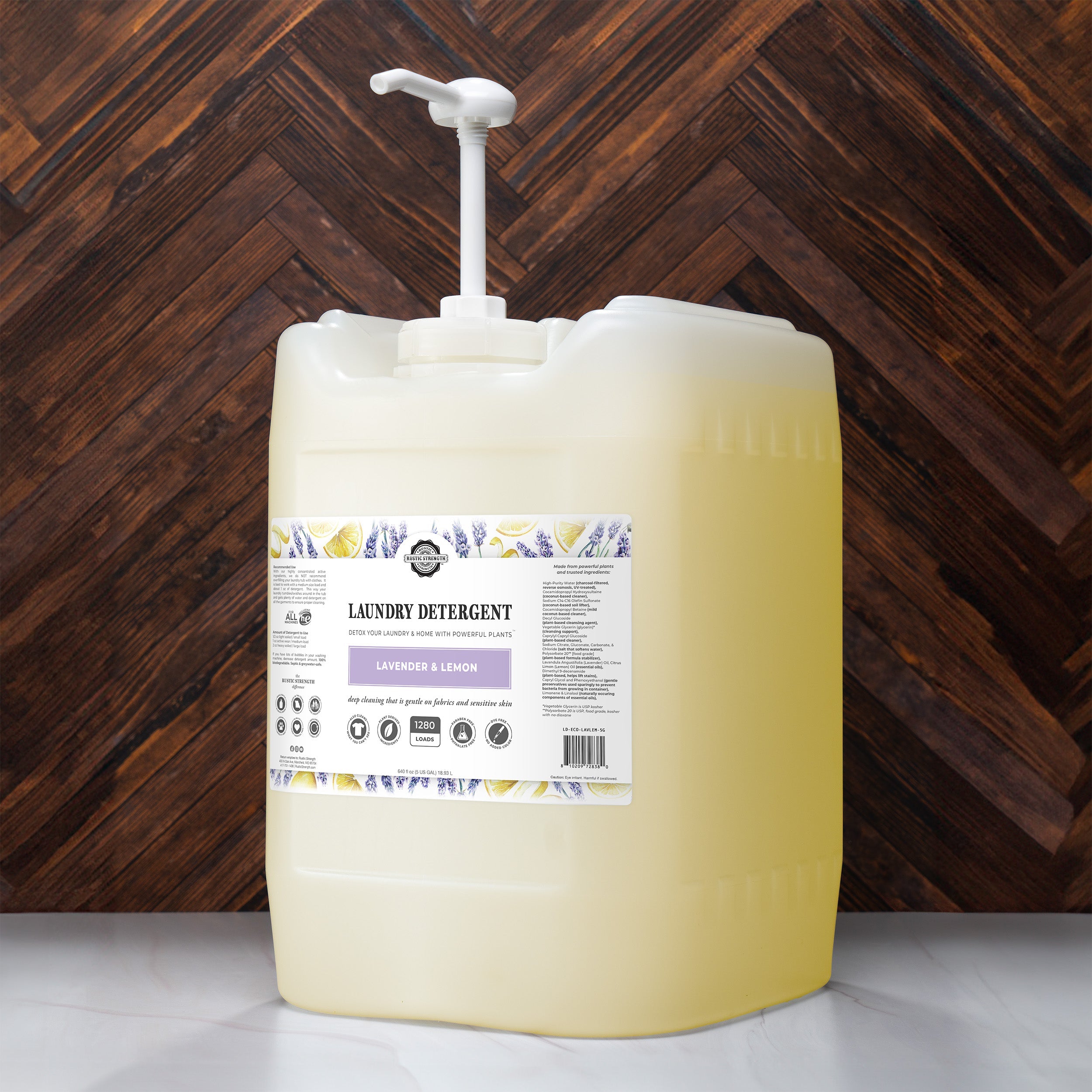 Lavender & Lemon Liquid Laundry Detergent – Natural, Concentrated & Plant-Based