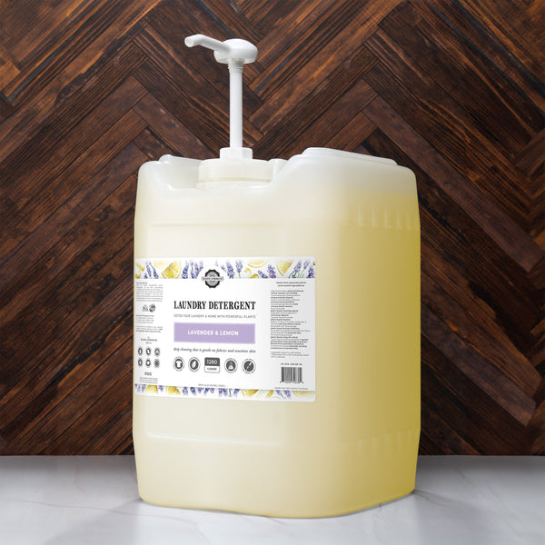 Lavender & Lemon Liquid Laundry Detergent – Natural, Concentrated & Plant-Based