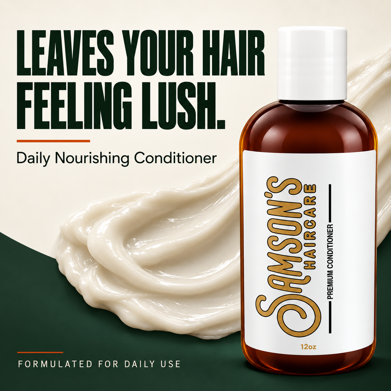 Samson's Daily Nourishing Conditioner – Shea Butter & Avocado Oil, 12 oz