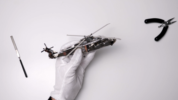 Lifting Spirit Helicopter Mechanical Model Kit - Metal Time