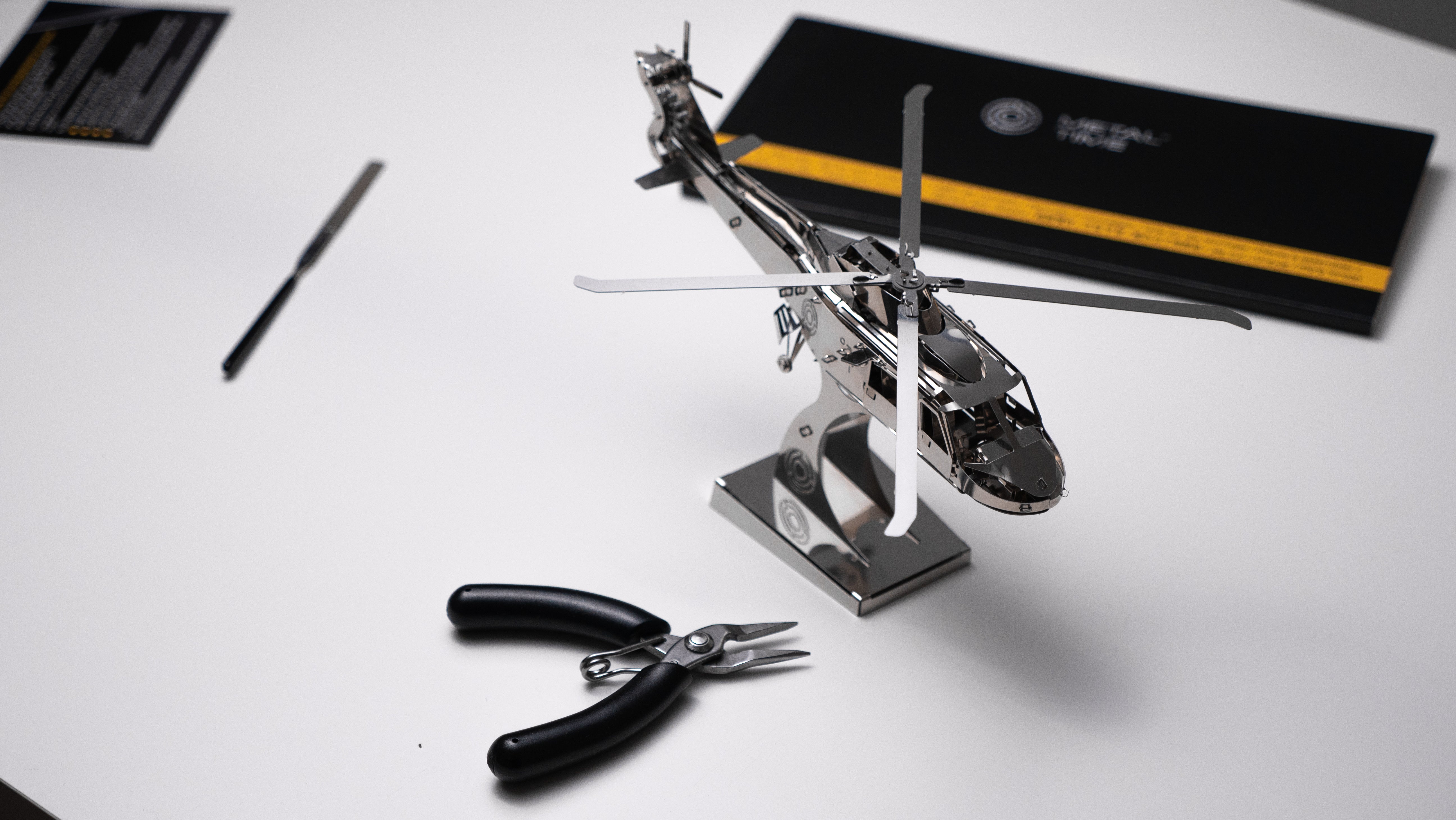 Lifting Spirit Helicopter Mechanical Model Kit - Metal Time