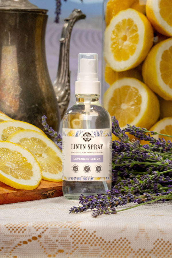 Lavender & Lemon Linen Spray – Natural, Non-Toxic Fabric Freshener