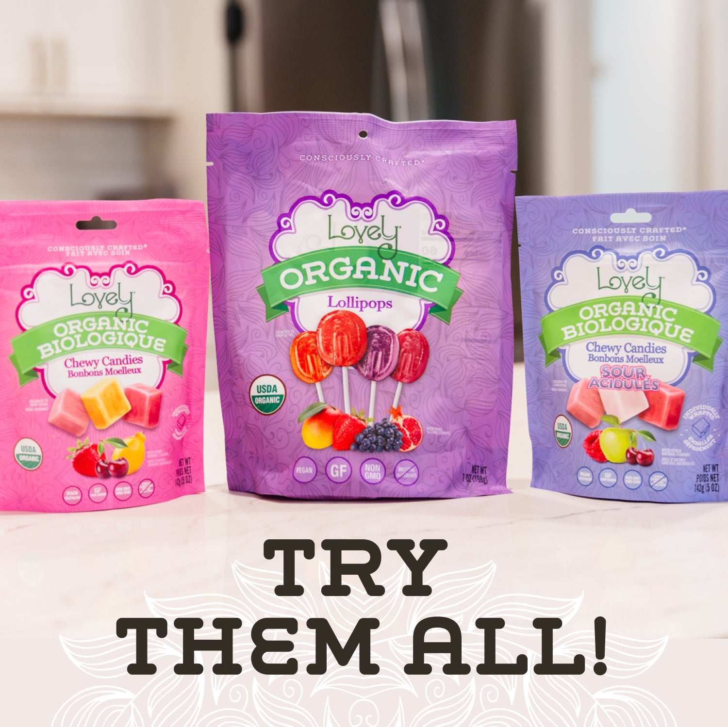 Organic Sweet Tooth Sampler - Lollipops & Chewy Candy