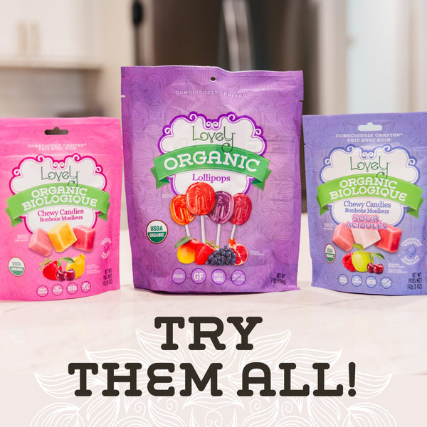 Organic Sweet Tooth Sampler - Lollipops & Chewy Candy