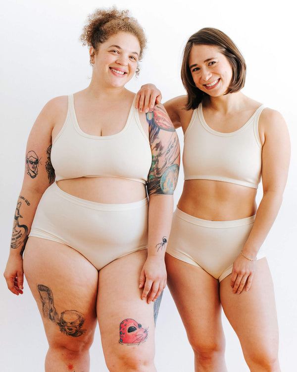 Longline Bra in Plain Black – Thunderpants USA