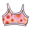 Thunderpants USA Luna y Sol Longline Bra – celestial sun and moon print in vibrant colours