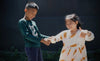 Recycled Cotton Kids Long-Sleeve T-Shirt | Walter Skateboarding Dog Tee