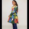 Mon Coeur Fall Shapes Dress for kids made from organic and recycled fabrics, made in Portugal