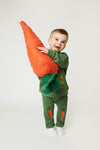 Mon Coeur baby and toddler Embroidered Carrot Jogger styled in a fall-winter look