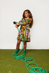 Mon Coeur Wildflower Dress for children, made in Portugal from organic and recycled materials