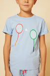 Recycled Cotton Badminton Kid T-Shirt