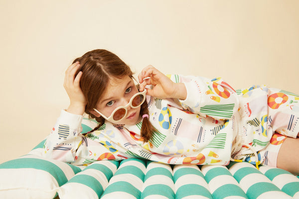 Recycled Cotton Beach Cropped Kid Short