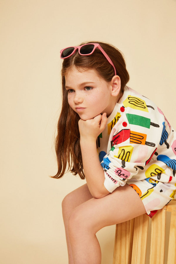 Recycled Cotton Ice Pop Cropped Kid Short