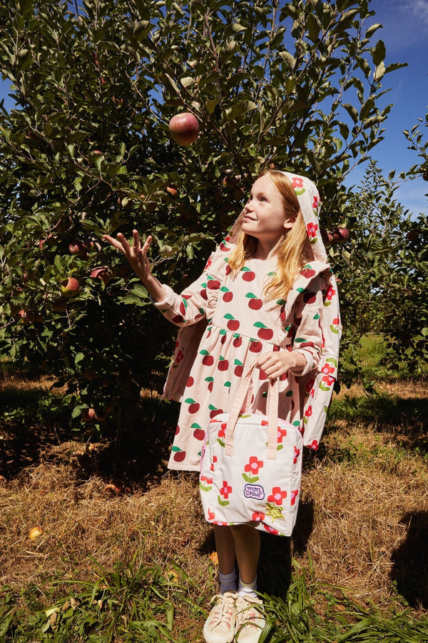Recycled Cotton Apples Kid Ruffle Dress