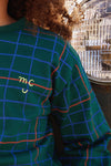 Recycled Cotton Grid Kid Sweatshirt