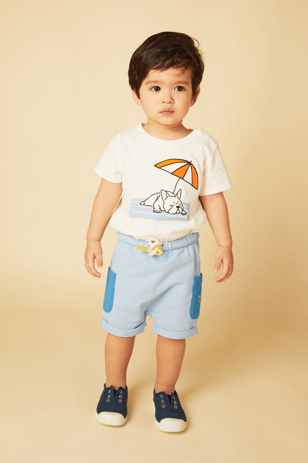 Recycled Cotton Blue Baby Short